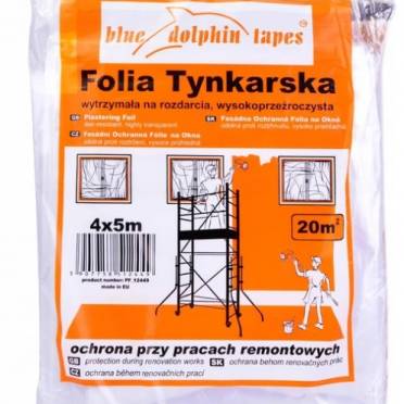 FOLIA TYNKARSKA BLUE DOLPHIN 4M X 5M 