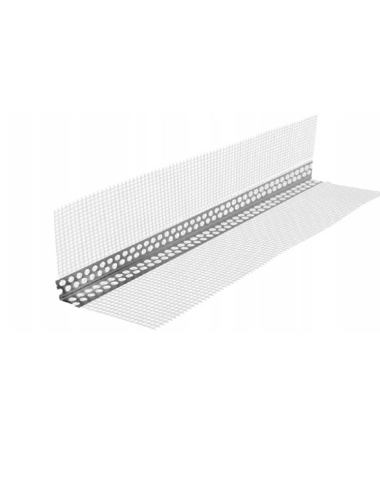 Narożnik aluminiowy z siatką wewnetrzną 23×23 mm / 2500 mm