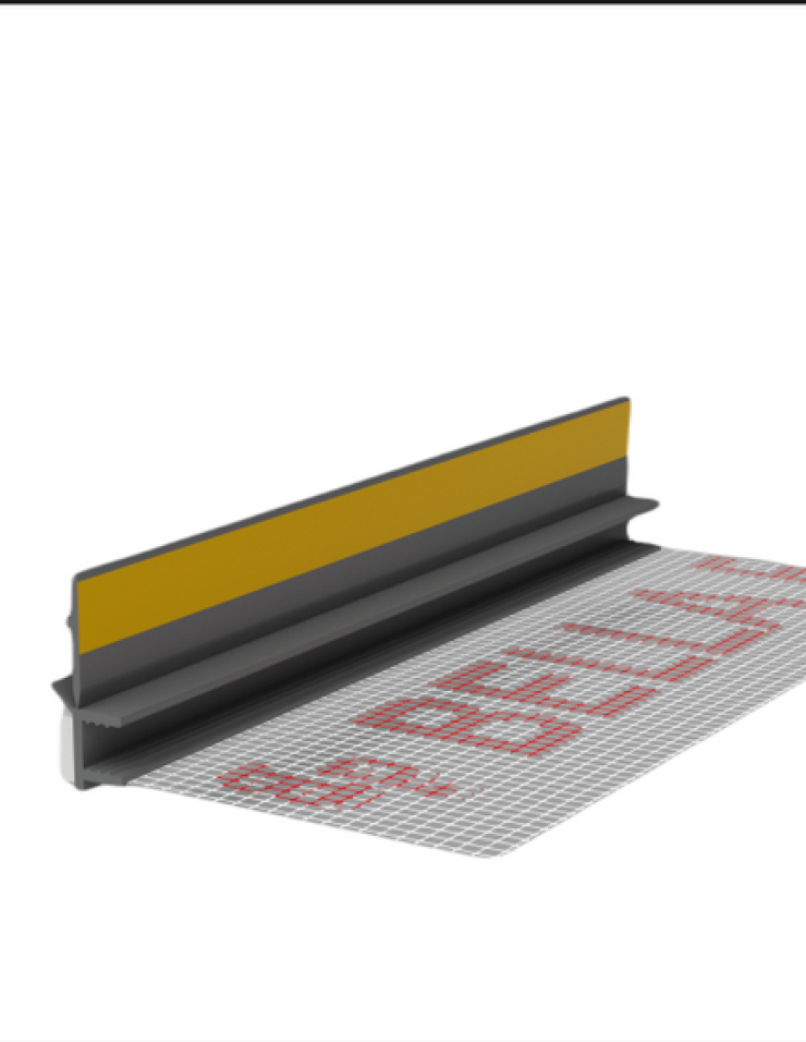 BP13 MIDI 9/3 Listwy przyokienne dylatacyjne z siatką i z uszczelką 2500mm RAL 7024