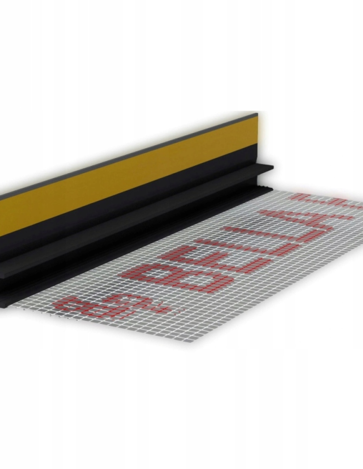 BP13 MIDI 9/3 Listwy przyokienne dylatacyjne z siatką i z uszczelką 2500mm RAL 9005