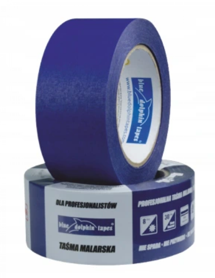 Taśma malarska Blue Dolphin żółta 48mm/50m