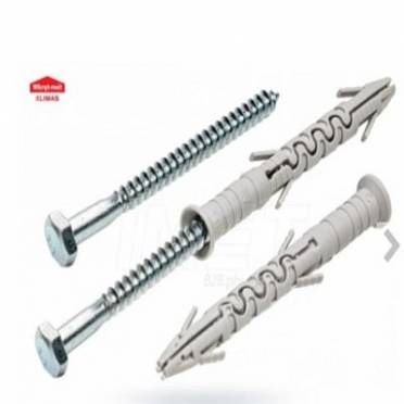 Kołek ramowy rozporowy z wkrętem z łbem sześciokątnym 8,0 x 65