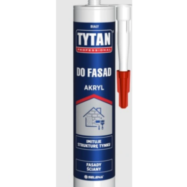 Akryl do fasad tynków Tytan Professional zewnętrzny biały 280 ml