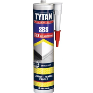 SBS FIX Klej montażowy uniwersalny Żółty 290ml TYTAN PROFESSIONAL
